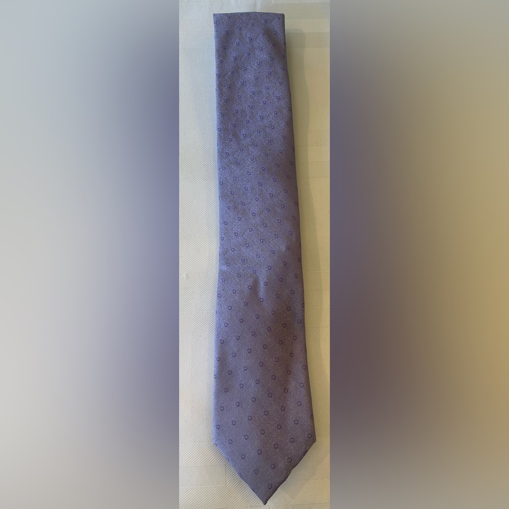 Calvin Klein Men's Purple Polka Purple Dots Tie